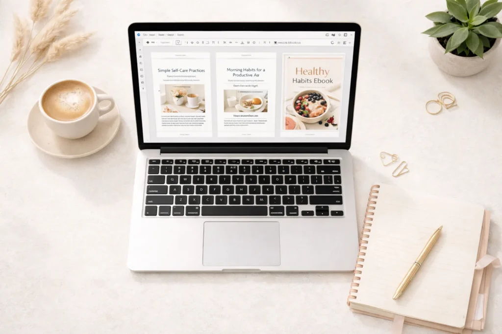 Turning blog posts into ebooks to grow my blog income using a simple workspace setup