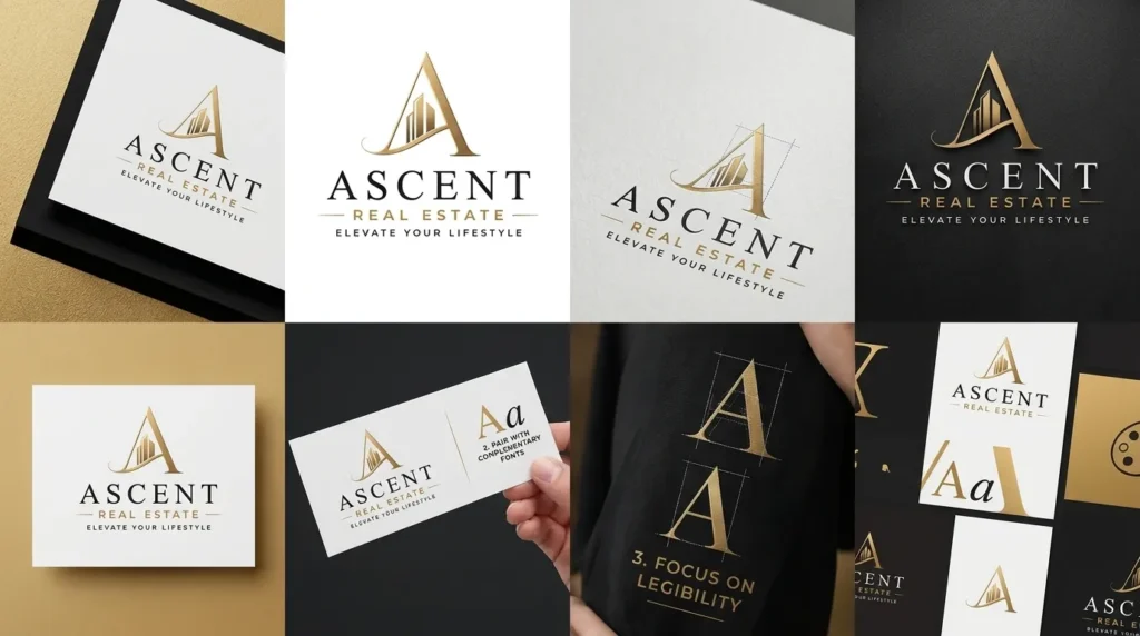 luxury real estate logo