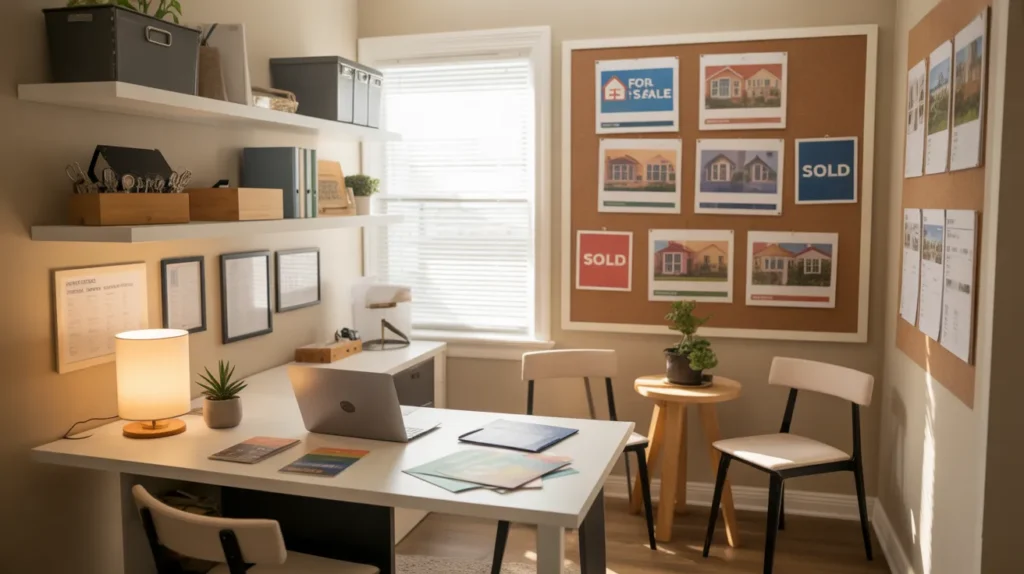 small real estate office