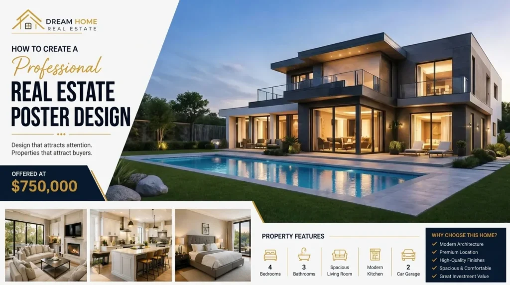 real estate poster design