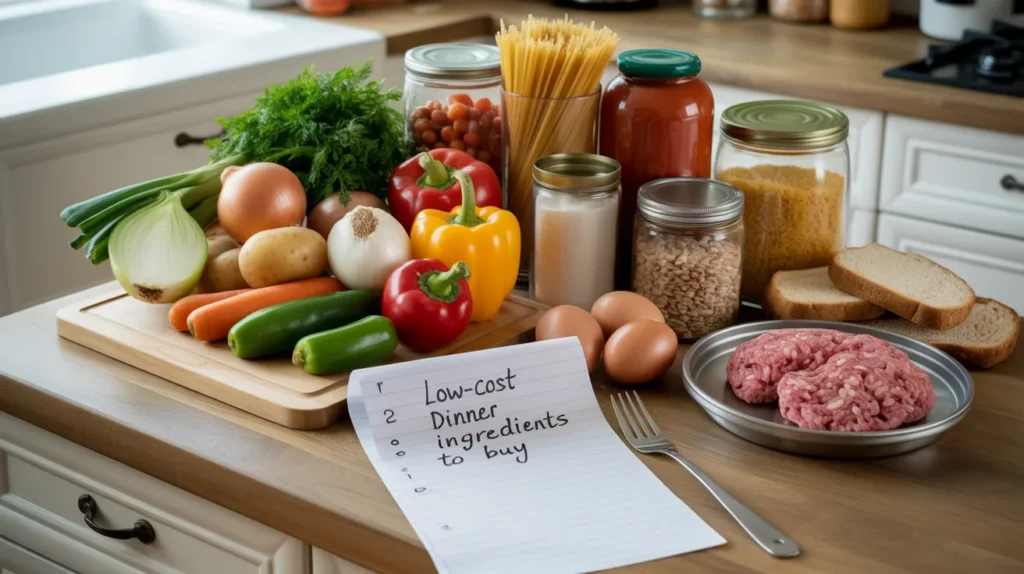 Low-cost Dinner Ingredients