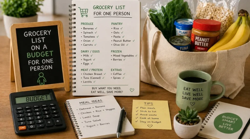 Budget for one person