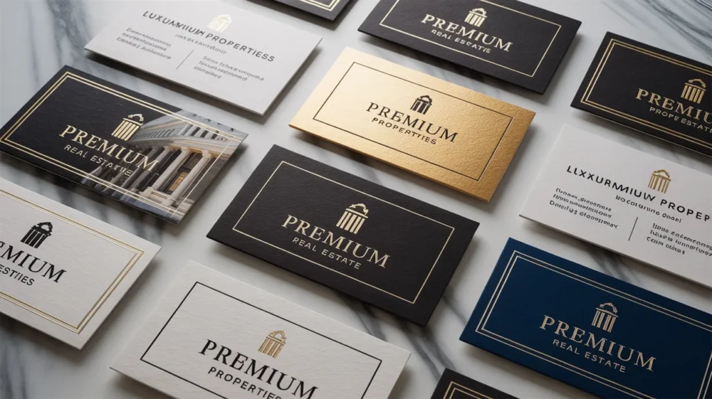 Premium property business cards