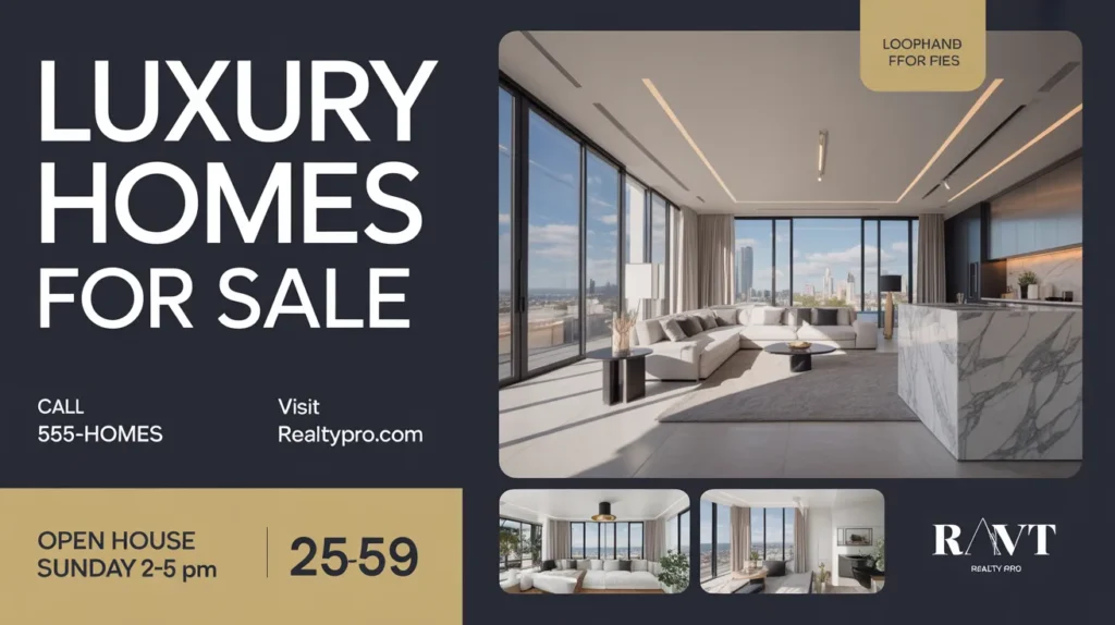 Real estate ads design