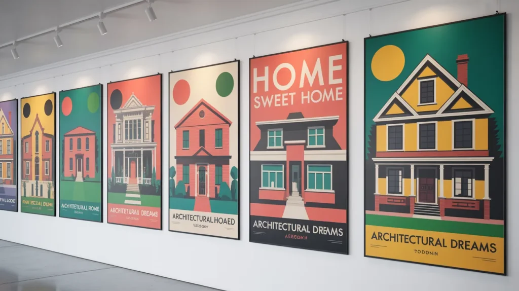 Creative house posters