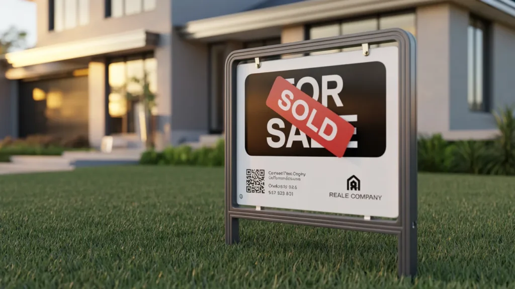 Real estate signboards 