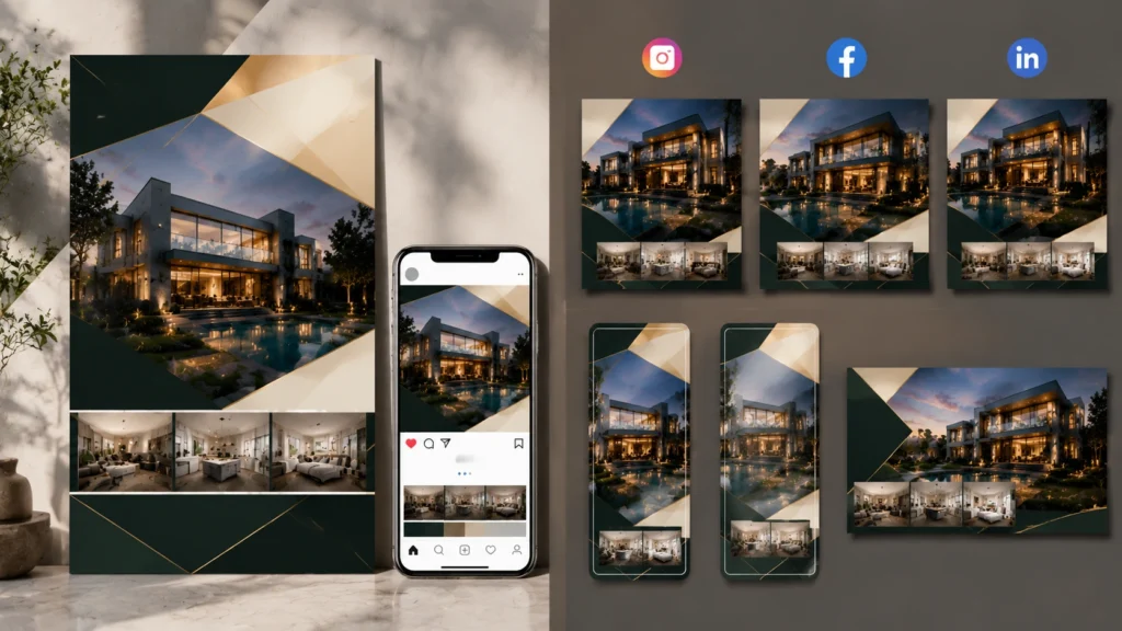 Designing real estate posters