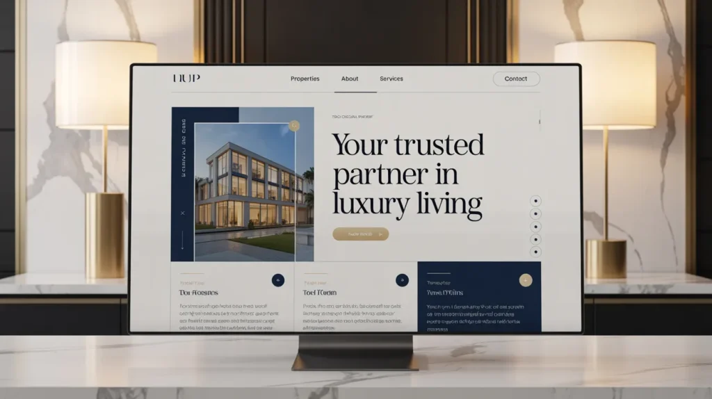 luxury real estate website