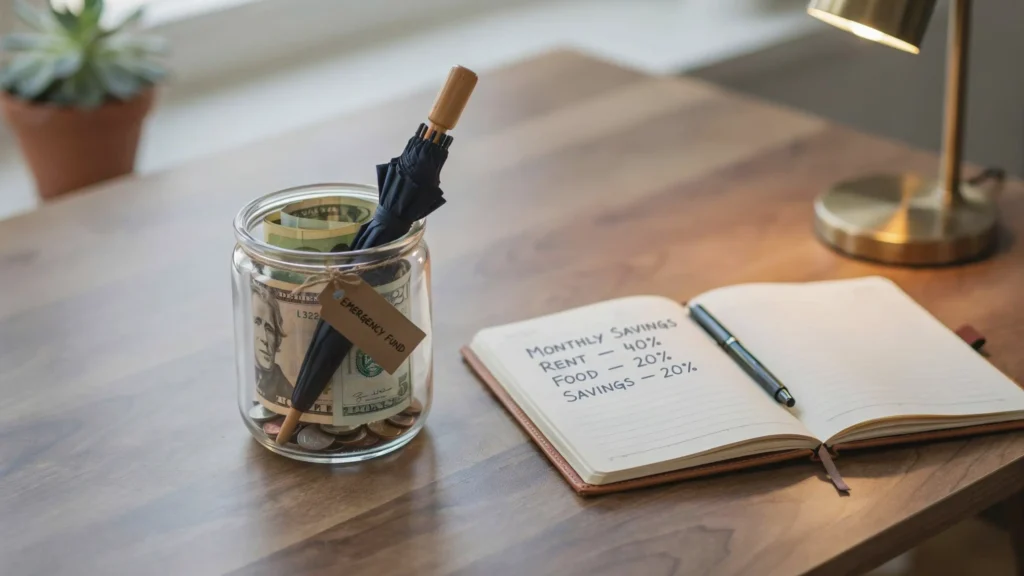 An emergency fund 