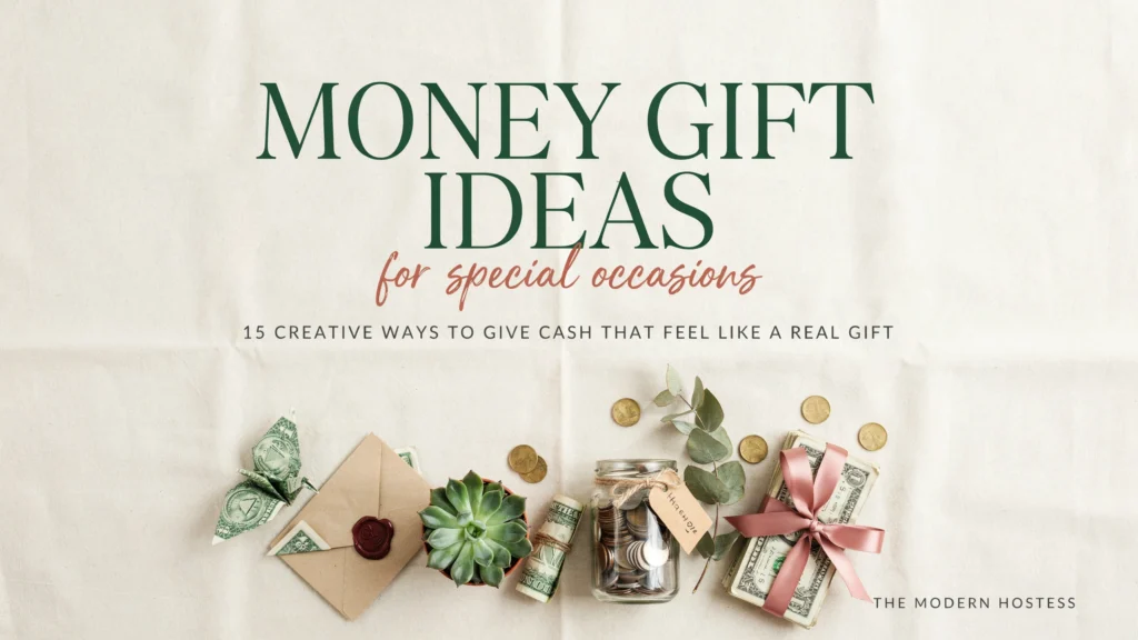 Money gift ideas for special occasions