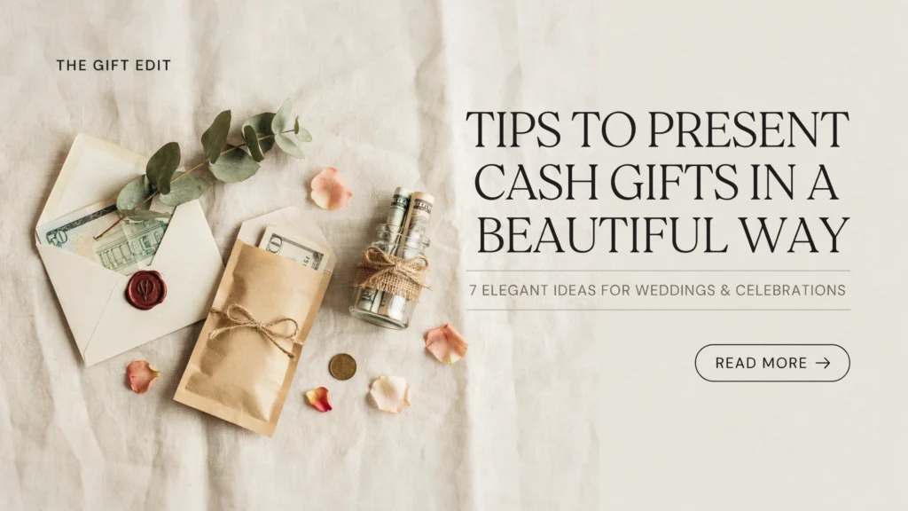 To present cash gifts