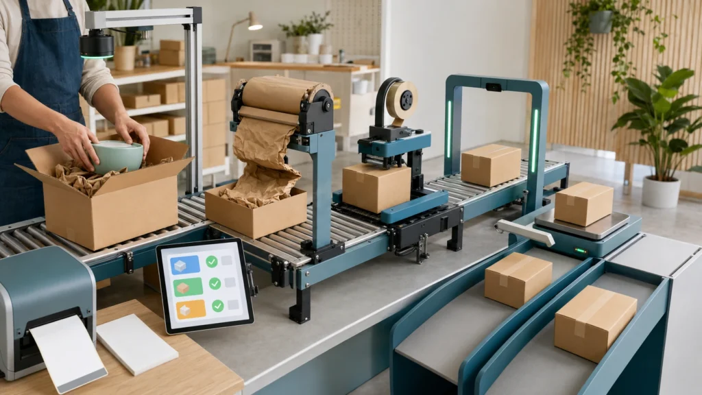 Technology makes order packing faster