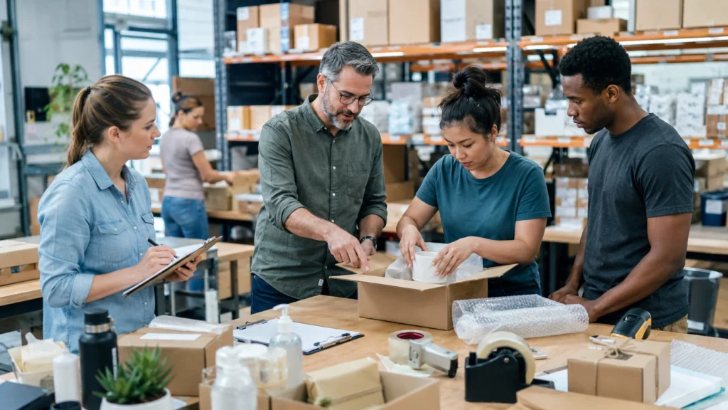 Packing staff should receive practical training