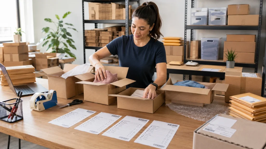 Packing multiple orders