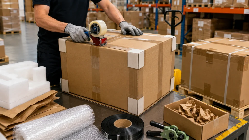 Large and heavy orders require strong packaging