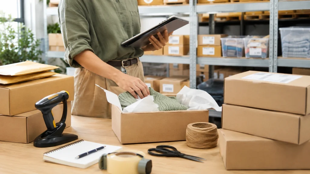 Inventory management and order packing